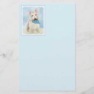 Papelería Arte original de pintura de perros de cerdo de Whe