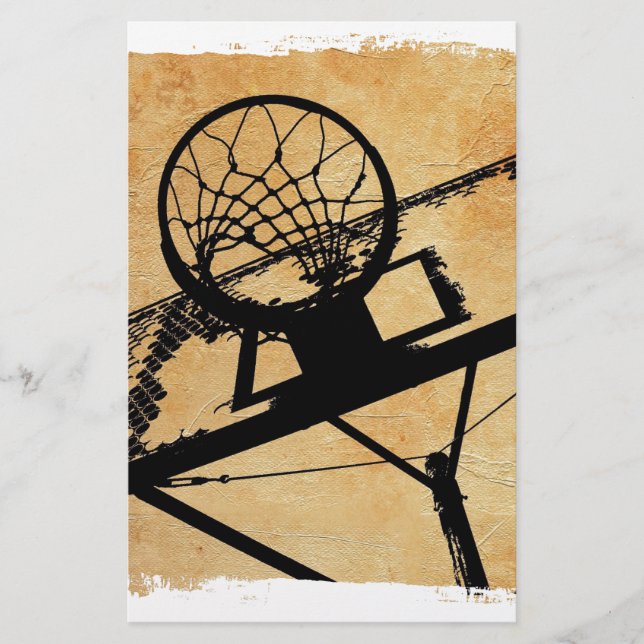 Papelería arte pop de baloncesto (Anverso)