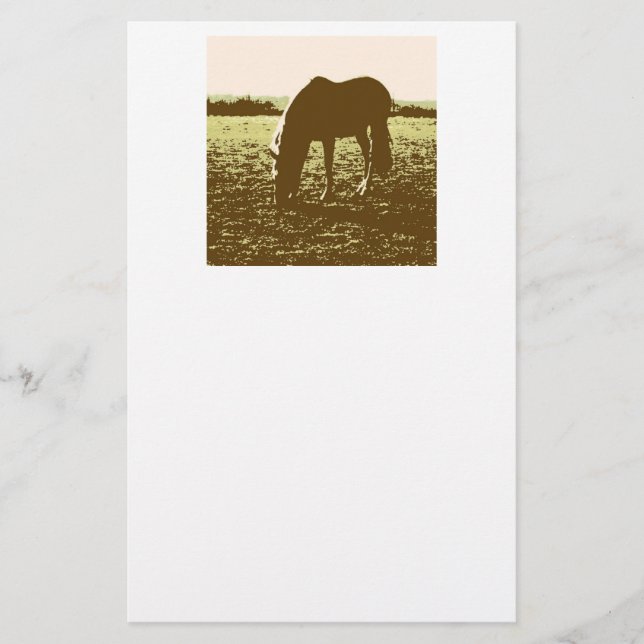 Papelería Arte pop de moda de caballo (Anverso)