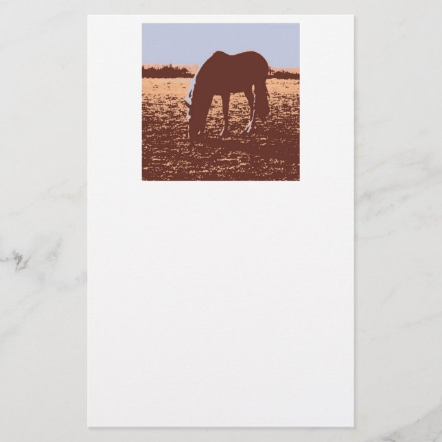 Papelería Arte pop de moda de caballo (Anverso)