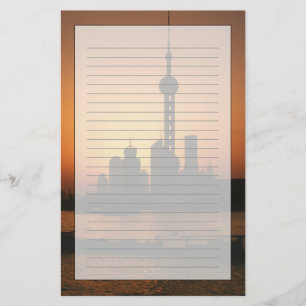 Papelería ASIA, China, Shanghai Vista de la torre de televis