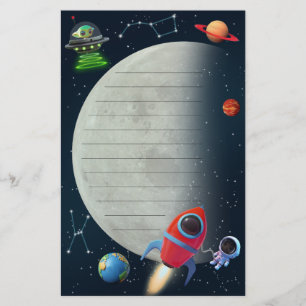 Papelería Astronauta de cohete espacial lunar Niños extranje