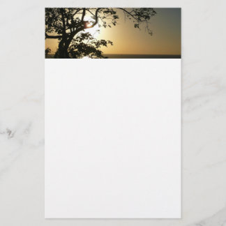Papelería Atardecer a través de árboles II Fotografía tropic
