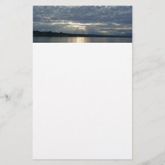 Papelería Atardecer en el paisaje marino canadiense de Colum