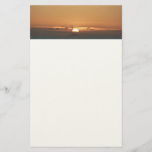Papelería Atardecer en la fotografía de la capa marina de An