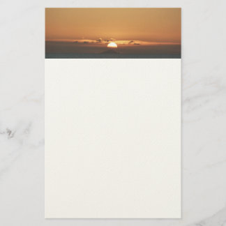 Papelería Atardecer en la fotografía de la capa marina de An