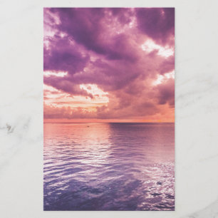 Papelería Atardecer Oceánico Inspirador