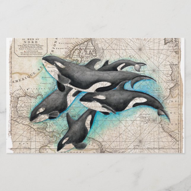 Papelería Atlas de mapas de Orca (Anverso)