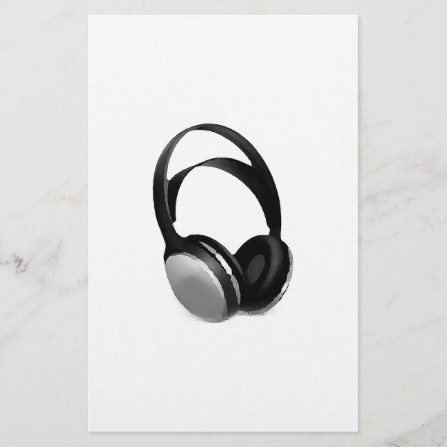 Papelería Auriculares Pop Art (Anverso)