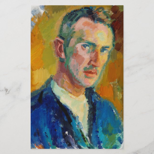 Papelería Autoretrato (de Magnus Enckell) (Anverso)