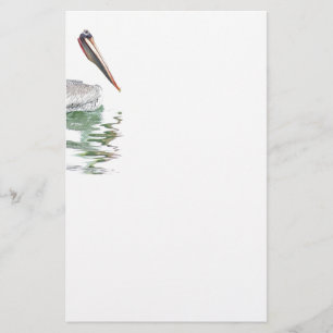 Papelería Aves Pelícanas Animales de Vida Silvestre