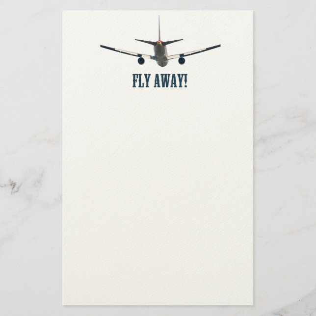 Papelería Avión alejado (Anverso)
