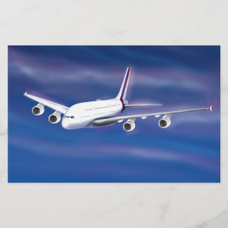 Papelería Avión de reacción de doble cubierta