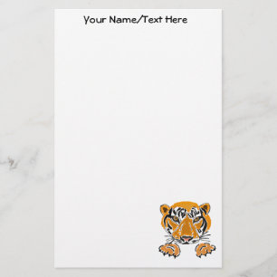 Papelería AZ- salto de los efectos de escritorio del tigre