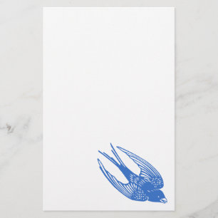 Papelería Azul de pájaro cebollado