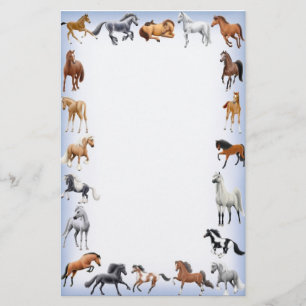 Papelería Azul loco de los efectos de escritorio del caballo
