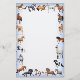 Papelería Azul loco de los efectos de escritorio del caballo