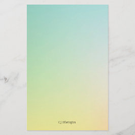 Papelería Azul ocmbre/amarillo personalizado