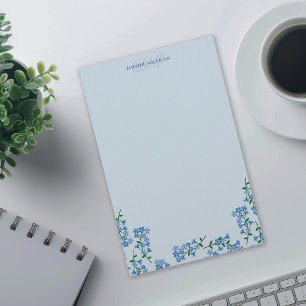 Papelería Azul Olvídame No Añadir Nombre Monograma