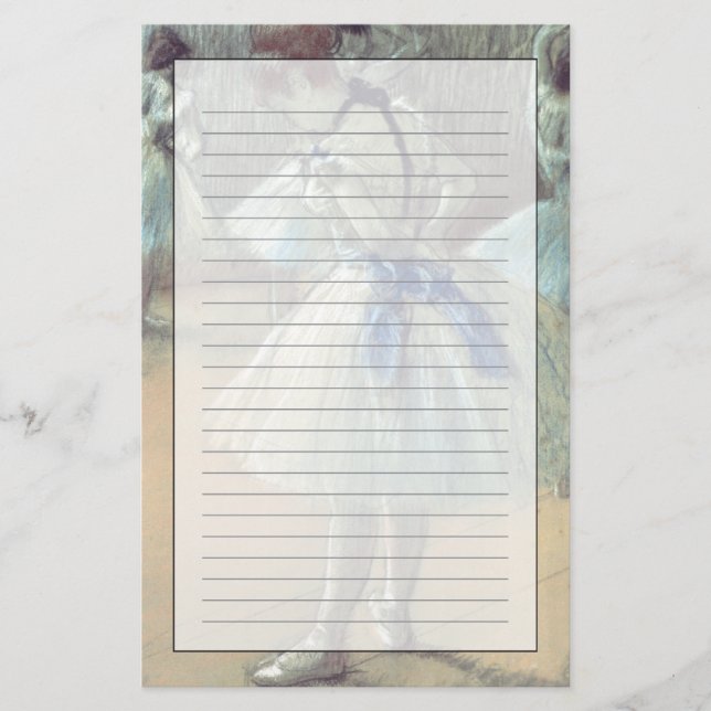 Papelería Bailarín de Edgar Degas el | (Anverso)