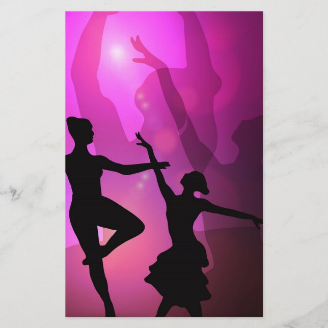 Papelería Bailarines de Ballet (Anverso)