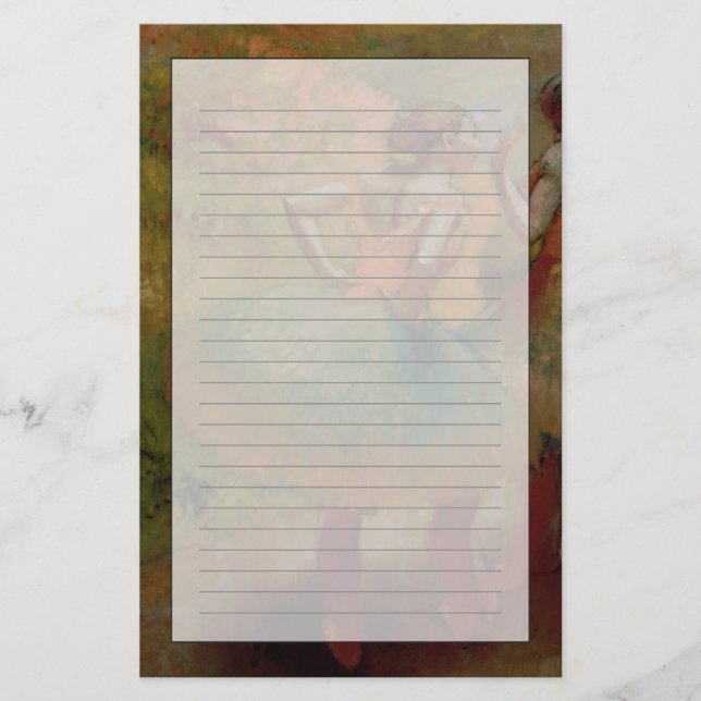Papelería Bailarines de Edgar Degas el | que llevan las (Anverso)