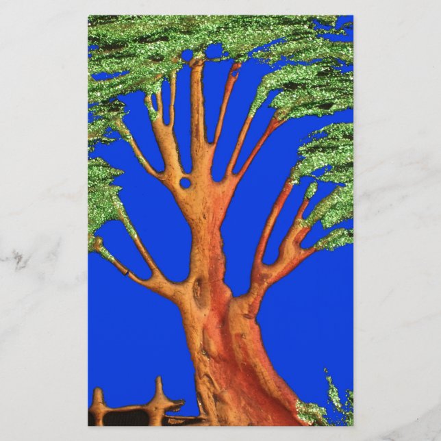 Papelería Bajo el cielo azul: La colección de árboles de aca (Anverso)