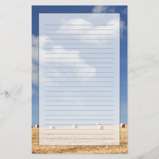 Papelería Balas de heno en campo