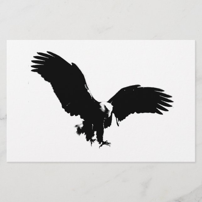 Papelería Bald Eagle Silhouette (Anverso)