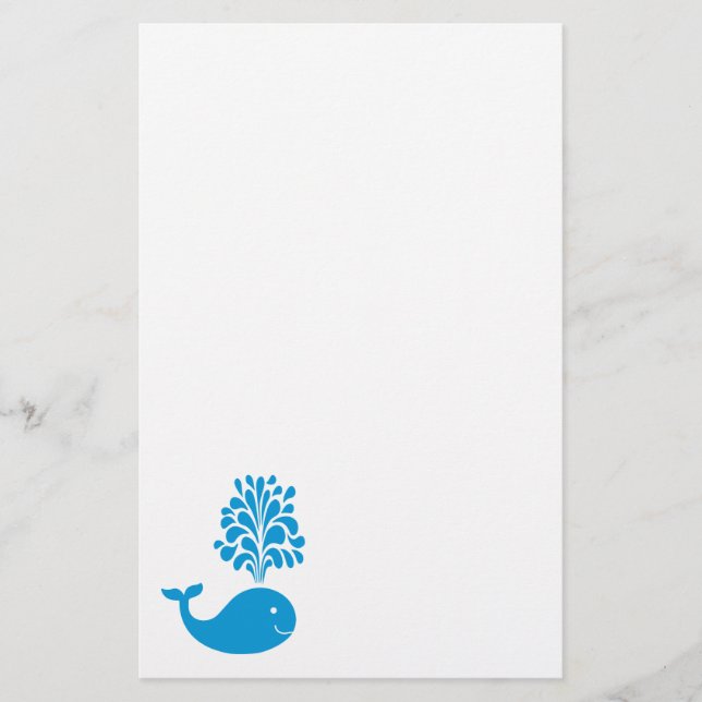Papelería Ballena divertida (Anverso)