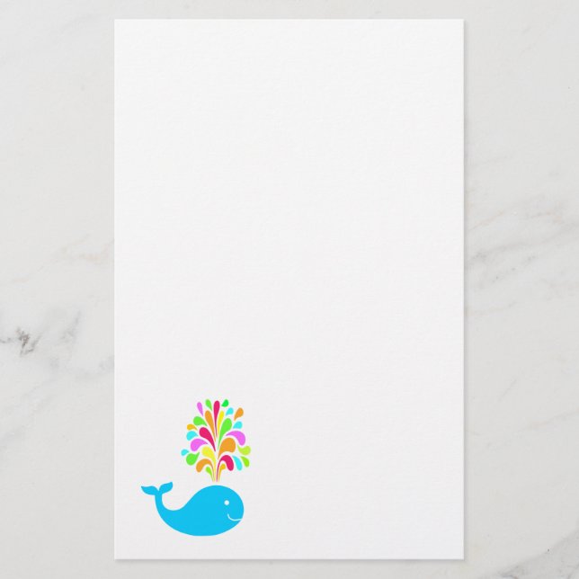 Papelería Ballena divertida (Anverso)