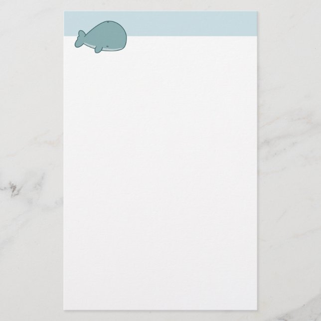 Papelería Ballena linda (Anverso)