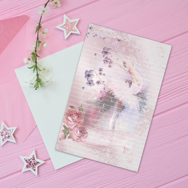 Papelería Ballerina Dance Florals Lined (Subido por el creador)