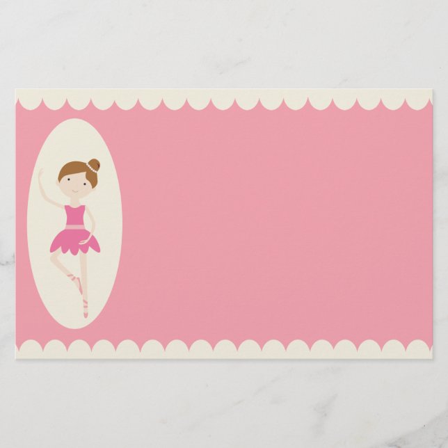 Papelería Ballerina rosa 1 Estacionamiento (Anverso)