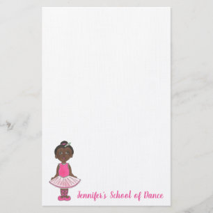 Papelería Ballet de estudio de escuela de danza personalizad