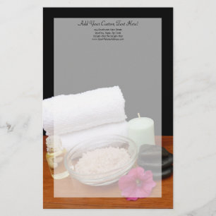 Papelería Balneario/negro/color de la escena del salón del