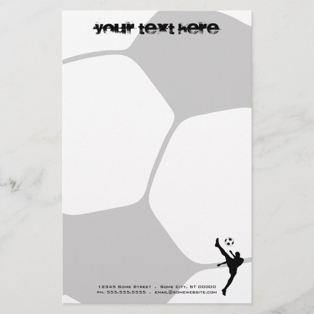 Papelería balón de fútbol (Anverso)