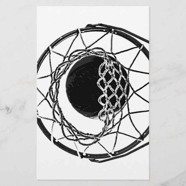 Papelería Baloncesto de arte pop (Anverso)