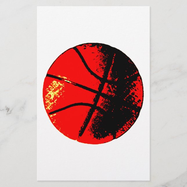 Papelería Baloncesto de arte pop (Anverso)