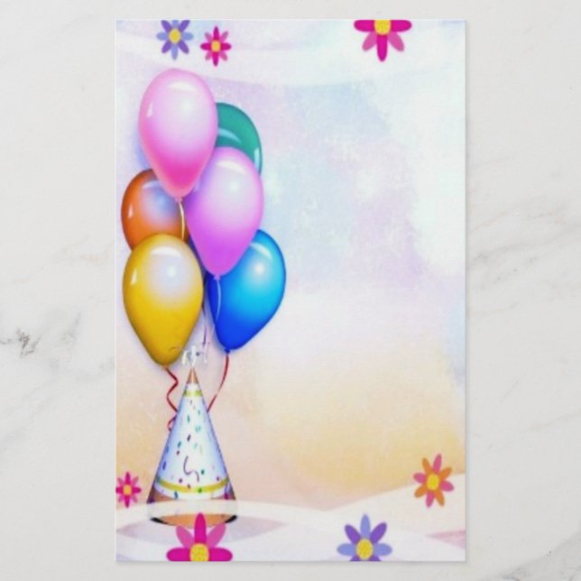 Papelería Balones festivos (Anverso)