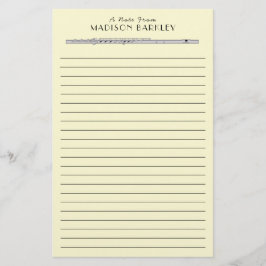 Papelería Banda de profesores de música de flauta