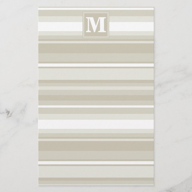 Papelería Bandas de arenisca monogramo (Anverso)