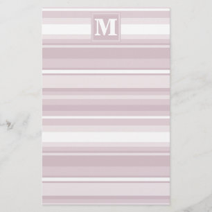 Papelería Bandas de cuarzo rosa monograma