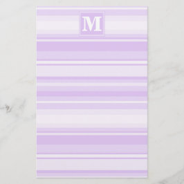 Papelería Bandas de lilac monogramo