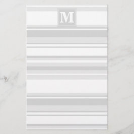 Papelería Bandas grises claras monográficas