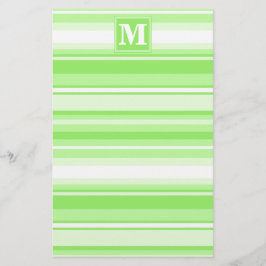 Papelería Bandas verdes monográficas
