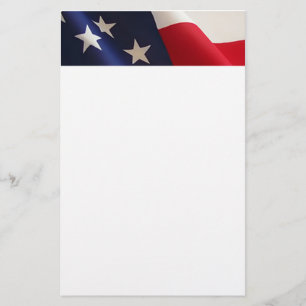 Papelería Bandera americana inmóvil