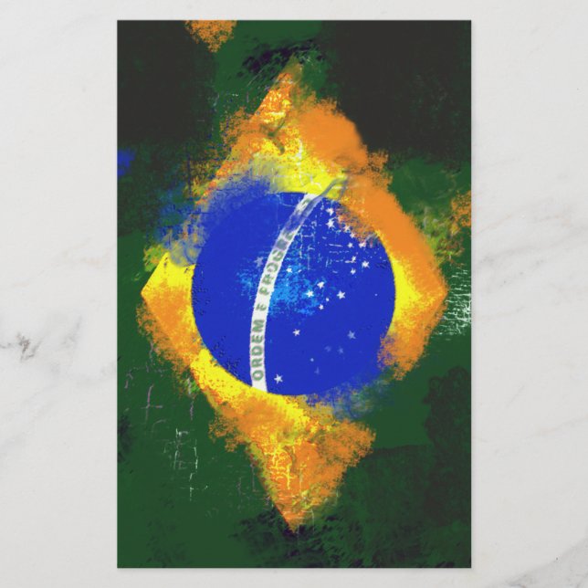 Papelería Bandera brasilera BR (Anverso)