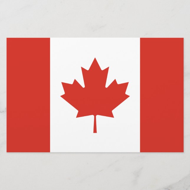 Papelería Bandera canadiense (hoja de arce) (Canadá) (Anverso)