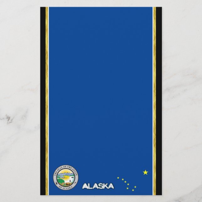 Papelería Bandera de Alaska (Anverso)